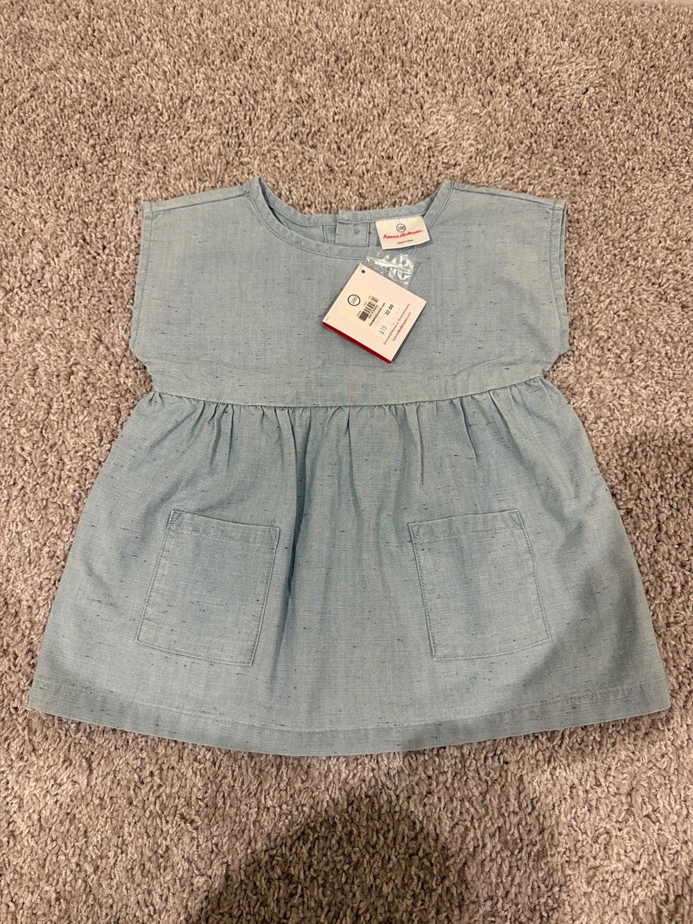 NWT Hanna Anderson Girl Cotton Top Size 4
